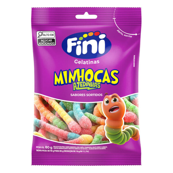 GELATINA MINHOCAS CITRICAS  80G FINI