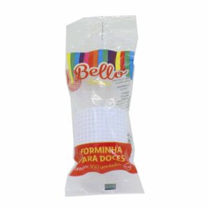 Forminha Doce Liso N4 Branco Bello Fest C/100Un