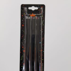 Vela Estrelinha Silver Plastic
