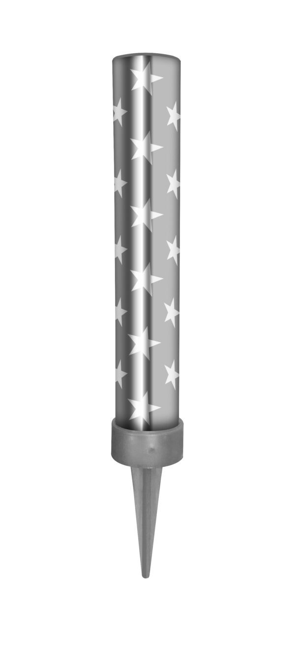 Vela Vulcao Prata Silver Plastic