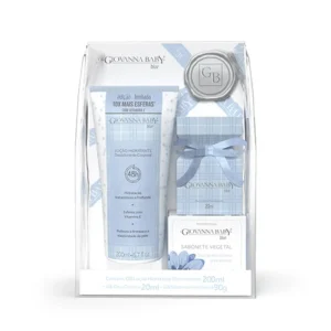 Kit Giovanna Baby Blue (Colônia 20 ml + Loção 200 ml + Sabonete 90g)